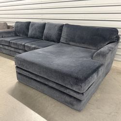 Dark Blue Living Spaces Sectional