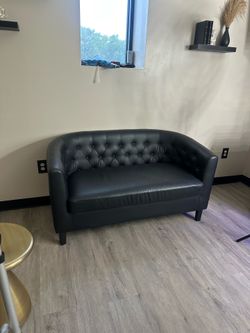 Small leather sofa