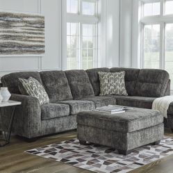3pc Sofa Sectional Set W/ Ottoman By Ashley 