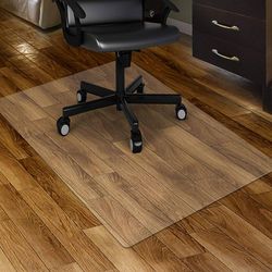 36x48 Clear Chair Mat – Heavy Duty Floor Protector for Hardwood