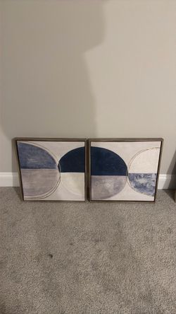 Abstract Canvas Wall Art Set of 2