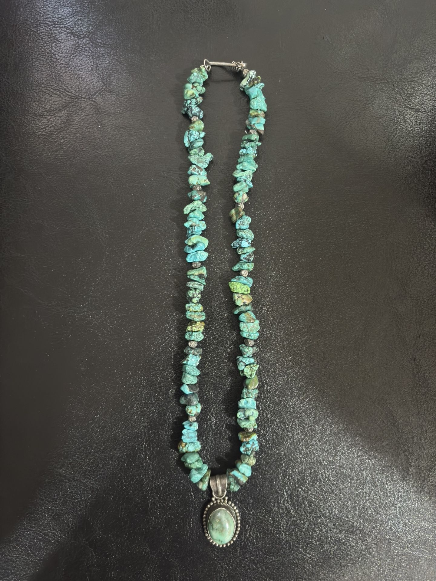 Sterling Turquoise Navajo Necklace