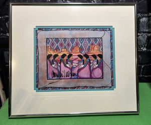 Elegantes En Colores" by prominent Southwestern artist Amado M. Peña Jr