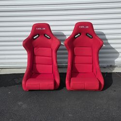 Nrg Innovations Racing Bucket Seats Asientos Deportivos Universales 