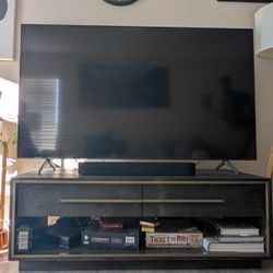 Wood Coffee Table / TV Console with 4 Drawers – Excellent Condition - Living Spaces 