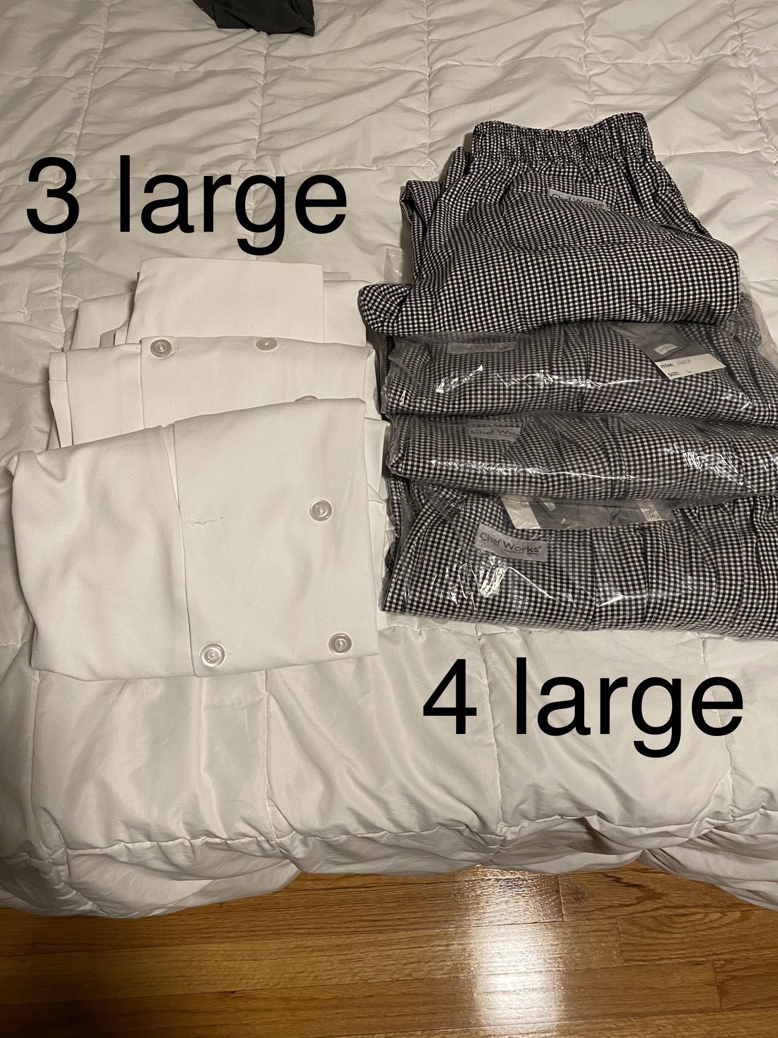 Chef Uniform Large New