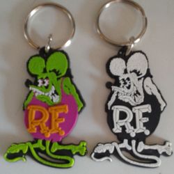 New never used Rat Fink keychains "Big Daddy Roth"