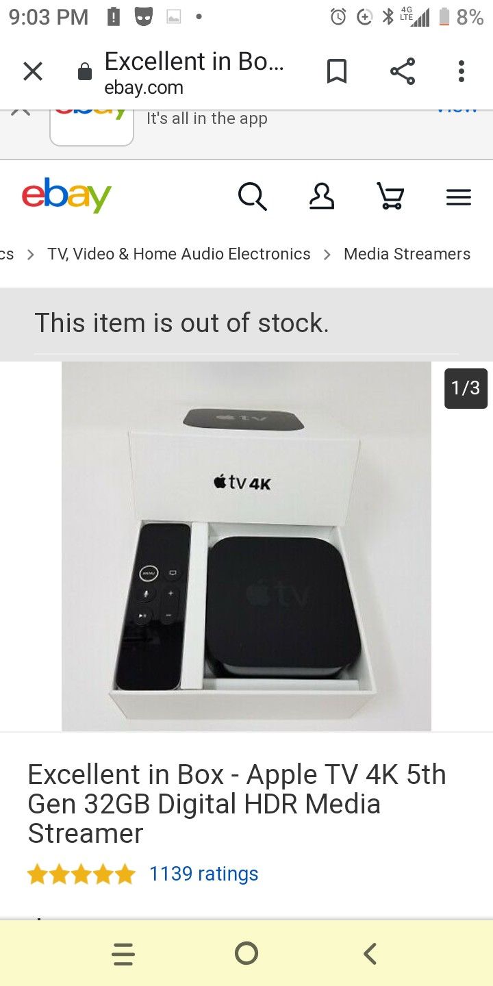 Apple TV 4K (without remote)