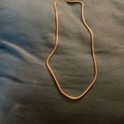 Gold Colored Rope  Necklace 
