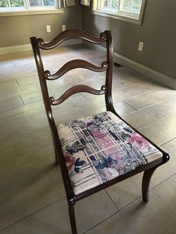 Antique Wood Chairs (set of 6)