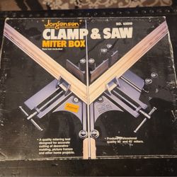 Jorgenson Clamp And Saw Miter Box (Saw Doesn't Come With Clamp)