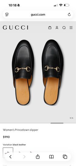 Gucci women’s Princetown slipper Mule size 42 Horsebit buckle New