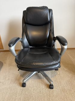 Serta Executive Office Chair - High-Back Ergonomic Bonded Leather