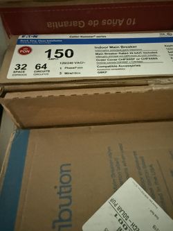 150A Eaton CH Indoor Main Breaker Panel