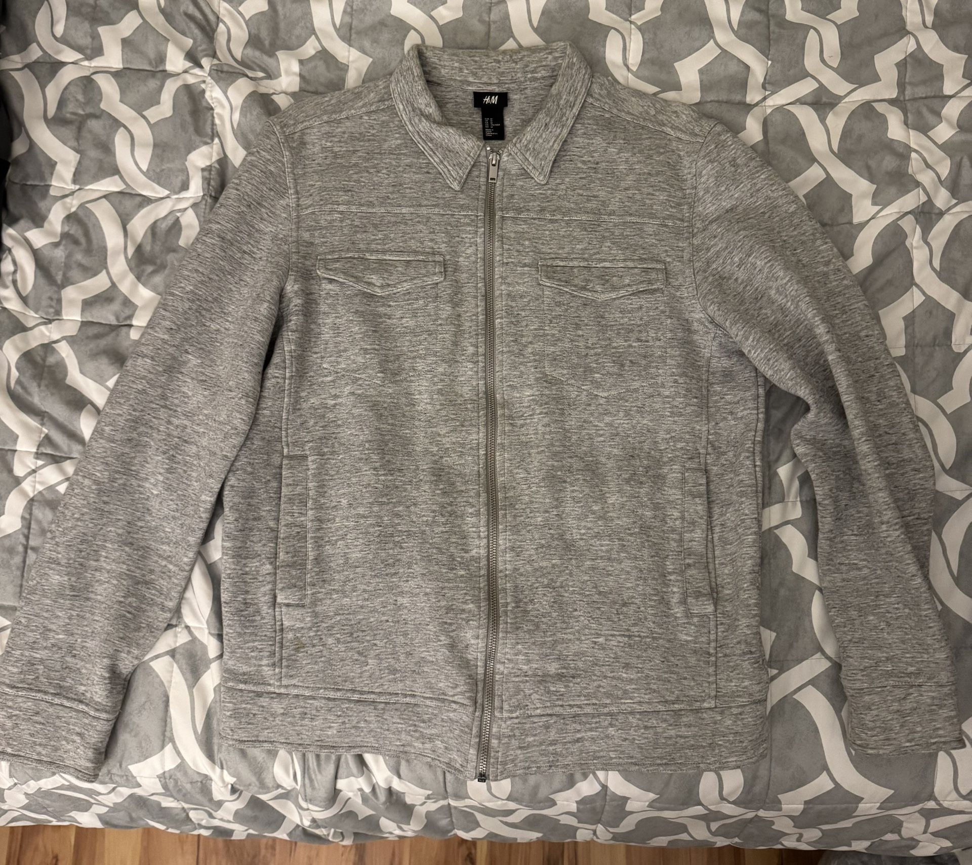 H&M Grey ZipUp