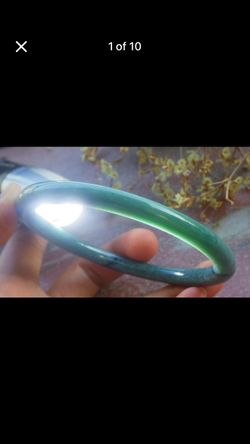 Elegant bangle Certificate Jadeite safety protection Bracelet 66mm 8 inches