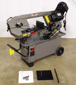 JET 8" x 12" Geared Head Horizontal / Vertical Metal-Cutting Bandsaw, M/N HBS-812G