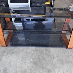 3 tier Heavy Duty Glass TV Stand