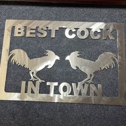 Metal Art Rooster 