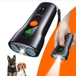 New Dog Bark Deterrent Devices 3 in 1,Anti Barking Device for Dogs Dual Sensor