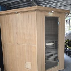SaunaDirrect 6 Person Canadian Hemlock Sauna. 