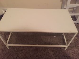 White coffee table