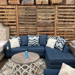 Blue Sectional