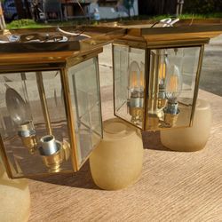Golden Ceiling Lantern Lights