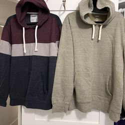 2 Sweatshirt Hoodie Lot Men’s Size 2XL EXCELLENT