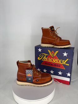THOROGOOD AMERICAN HERITAGE – 6″ TOBACCO SAFETY TOE – MOC TOE MAXWEAR WEDGE™