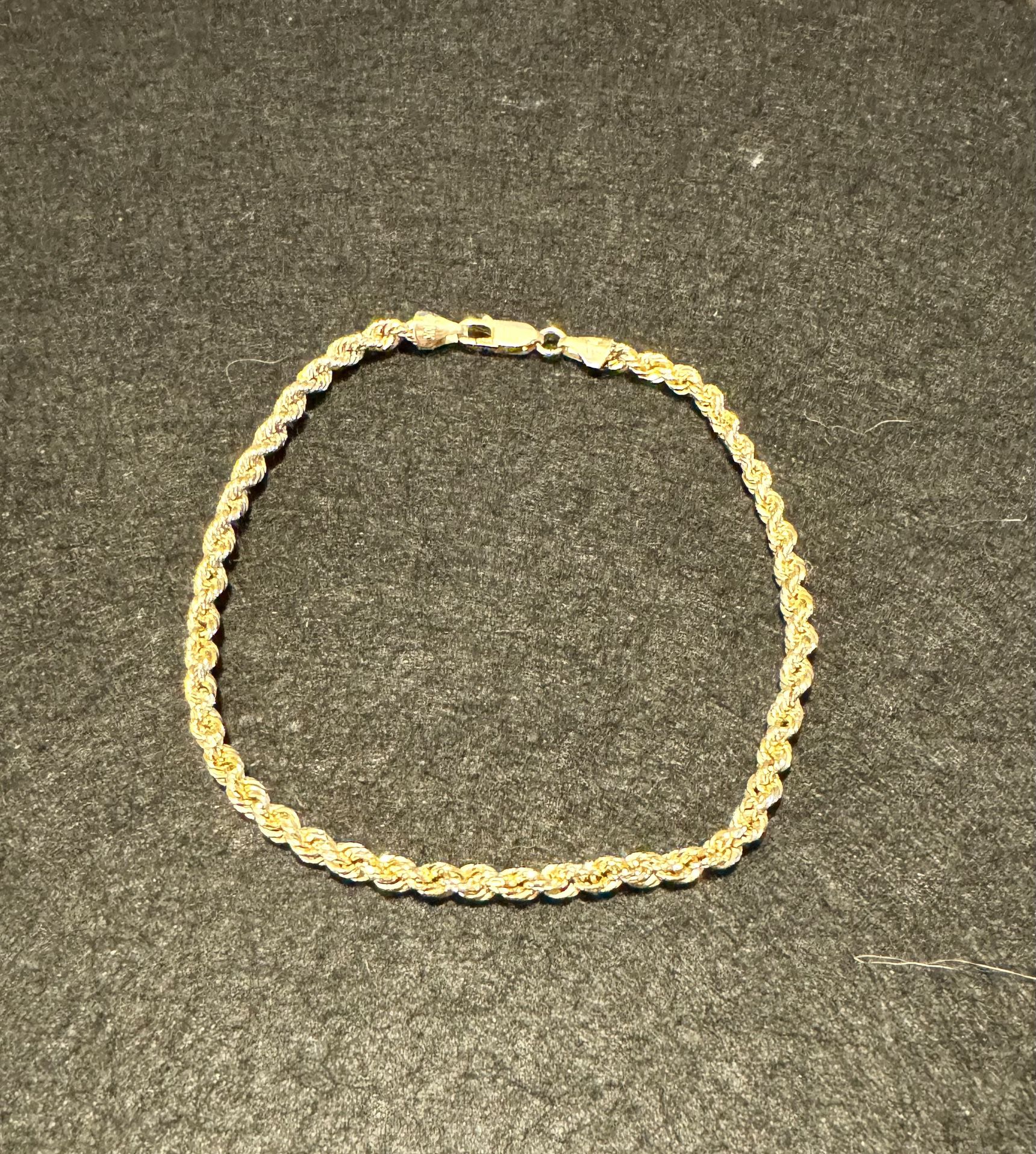 9.25” 10k Yellow Gold Ankelet Or Bracelet 
