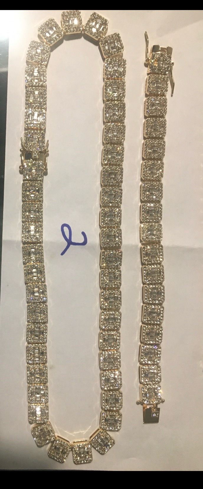 Boxed diamond chain set