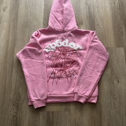 Spider Pink Hoodie Medium