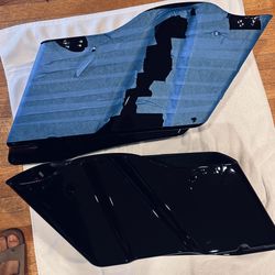 OEM Harley Black Stretch  Extended Saddle Bags