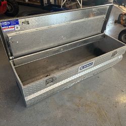 KOBALT 57" Aluminum Chest Secure Lock Truck Tool Box Low Profile Only $250 Retails OVER $430