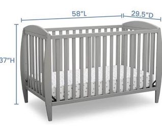 Delta Children Taylor 4-in-1 Convertible Baby Crib & Mattress