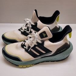 Adidas Ultra Boost 21 Cold.Rdy in White Signal Green Men's Size 10.5 Brand New