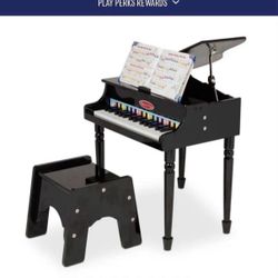 Brand New Melissa And Doug Kids Piano With Chair