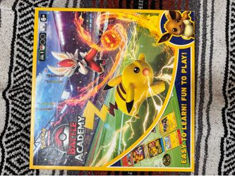 Pokémon Battle Academy Board Game – Incomplete (Missing Deck) – Great for Parts