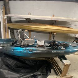 wilderness radar 115 fishing kayak with helix pedal drive for Sale in