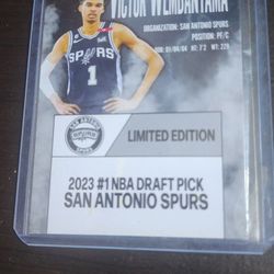 Victor Wembanyama 2023 #1 Draft Pick San Antonio Spurs Rookie Card PRO

