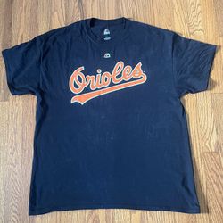Cal Ripken Jr Baltimore Orioles Tshirt XL majestic Authentic 