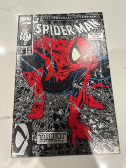 Spider-Man #1 Silver Cover Marvel Comics 1990 Todd McFarlane VF