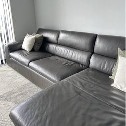 Sofa L Real Leather . Precio Incluye Delivery