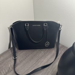 Micheal Kors Large Black Square Purse