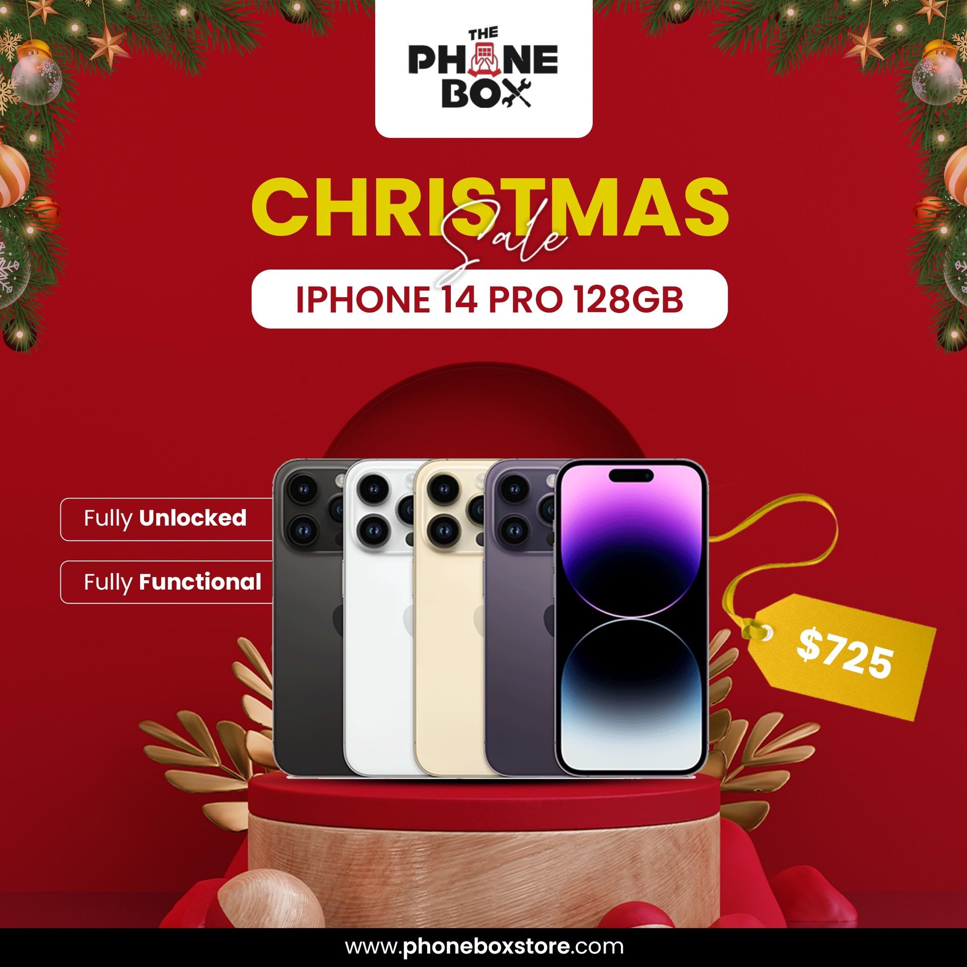 iPhone 14 Pro128GB Unlocked, Christmas Sale Is ON 🎄🥳