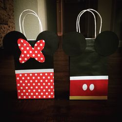 5 Mickey and Minnie Mouse Favor bags