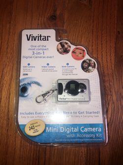 Brand new vivitas 3 in 1 Mini digital camera with accessory kit