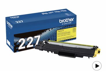 Brother Genuine TN227Y, High Yield Toner Cartridge, Replacement Yellow Toner, Page Yield Up to 2,300 Pages, TN227, Amazon Dash Replenishment Cartridge