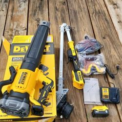 Dewalt 20V 'Max XR' blower, weed wacker/eater/trimmer, battery, charger